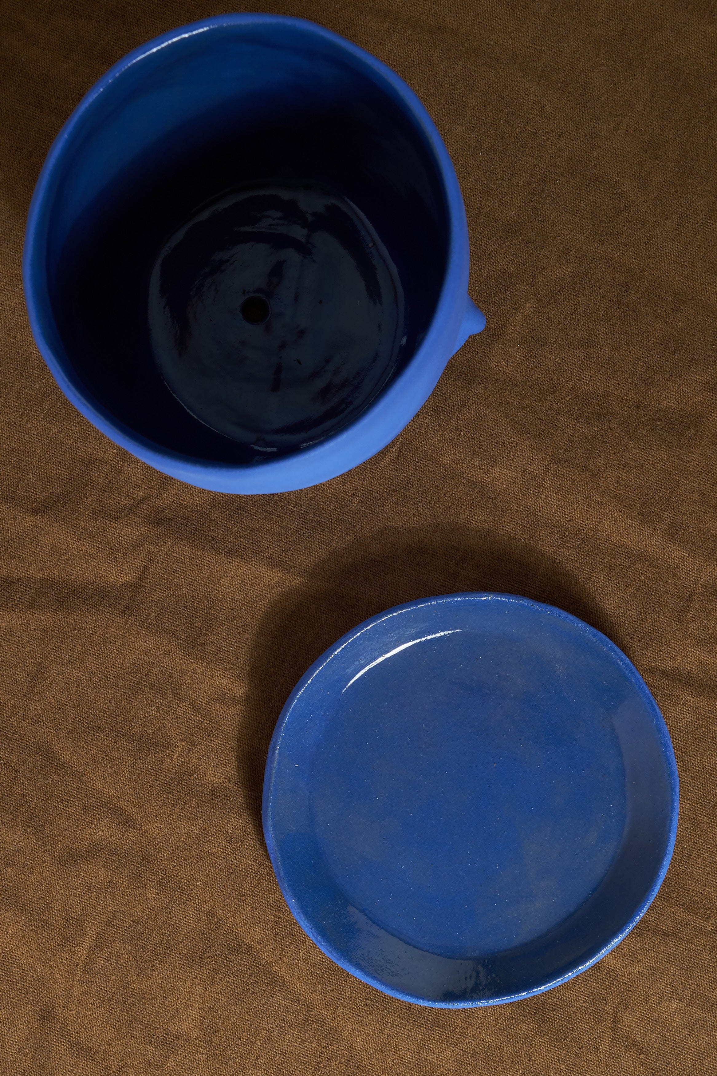 Rami Kim Studio Home Planters Face Pot Set in Intense Blue Intense Blue