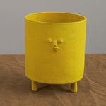 Rami Kim Studio Home Planters Tripod Mini Face Planter in Yellow Intense Yellow