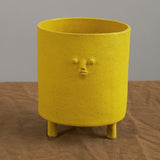 Rami Kim Studio Home Planters Tripod Mini Face Planter in Yellow Intense Yellow