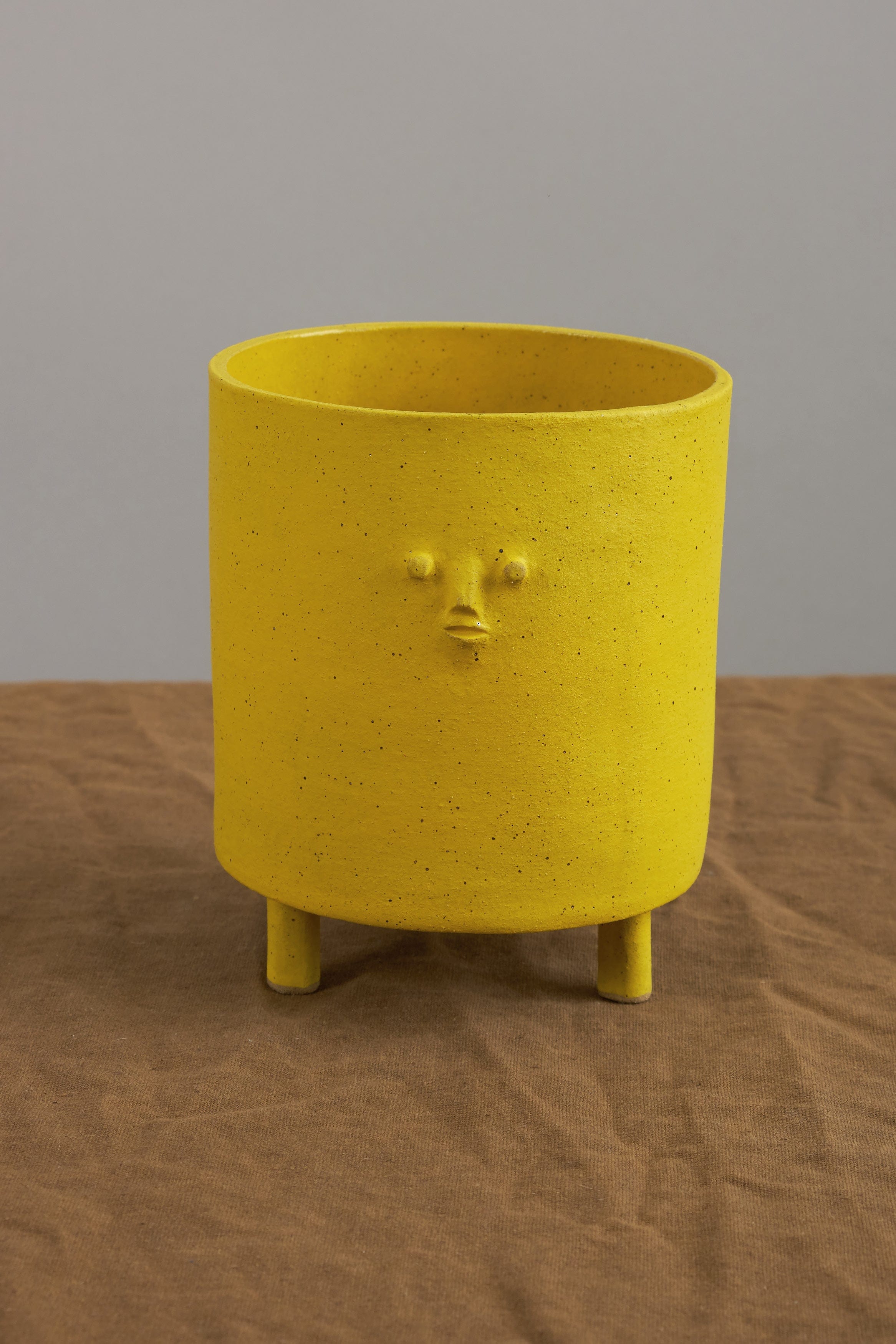 Rami Kim Studio Home Planters Tripod Mini Face Planter in Yellow Intense Yellow