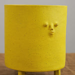 Rami Kim Studio Home Planters Tripod Mini Face Planter in Yellow Intense Yellow