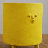Rami Kim Studio Home Planters Tripod Mini Face Planter in Yellow Intense Yellow