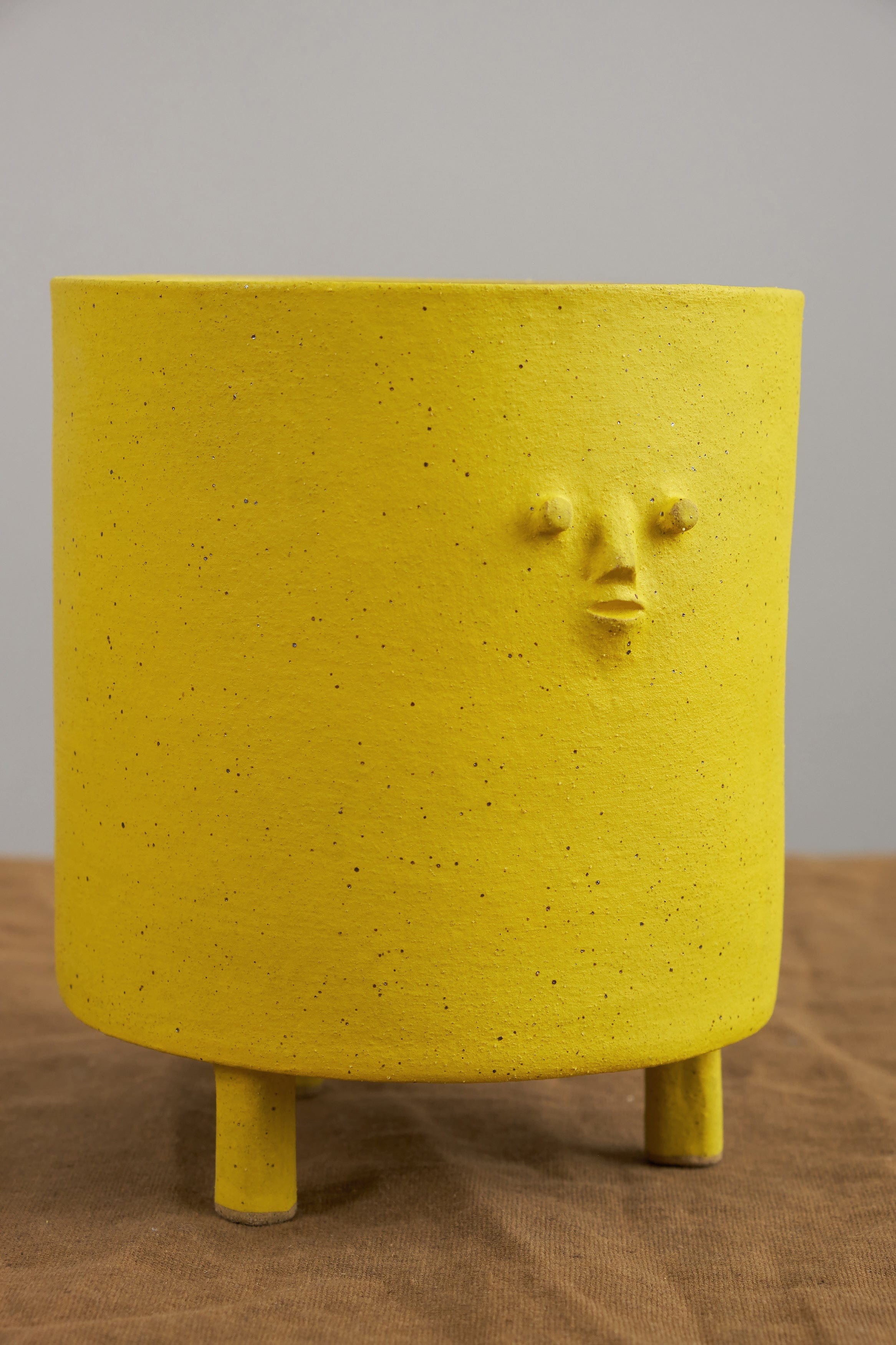 Rami Kim Studio Home Planters Tripod Mini Face Planter in Yellow Intense Yellow