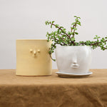 Rami Kim Studio Home Planters Face Pot Set in Matte White Matte White