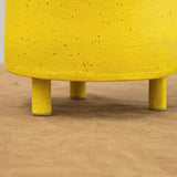 Rami Kim Studio Home Planters Tripod Mini Face Planter in Yellow Intense Yellow