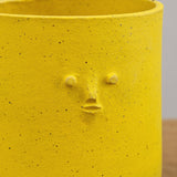 Rami Kim Studio Home Planters Tripod Mini Face Planter in Yellow Intense Yellow