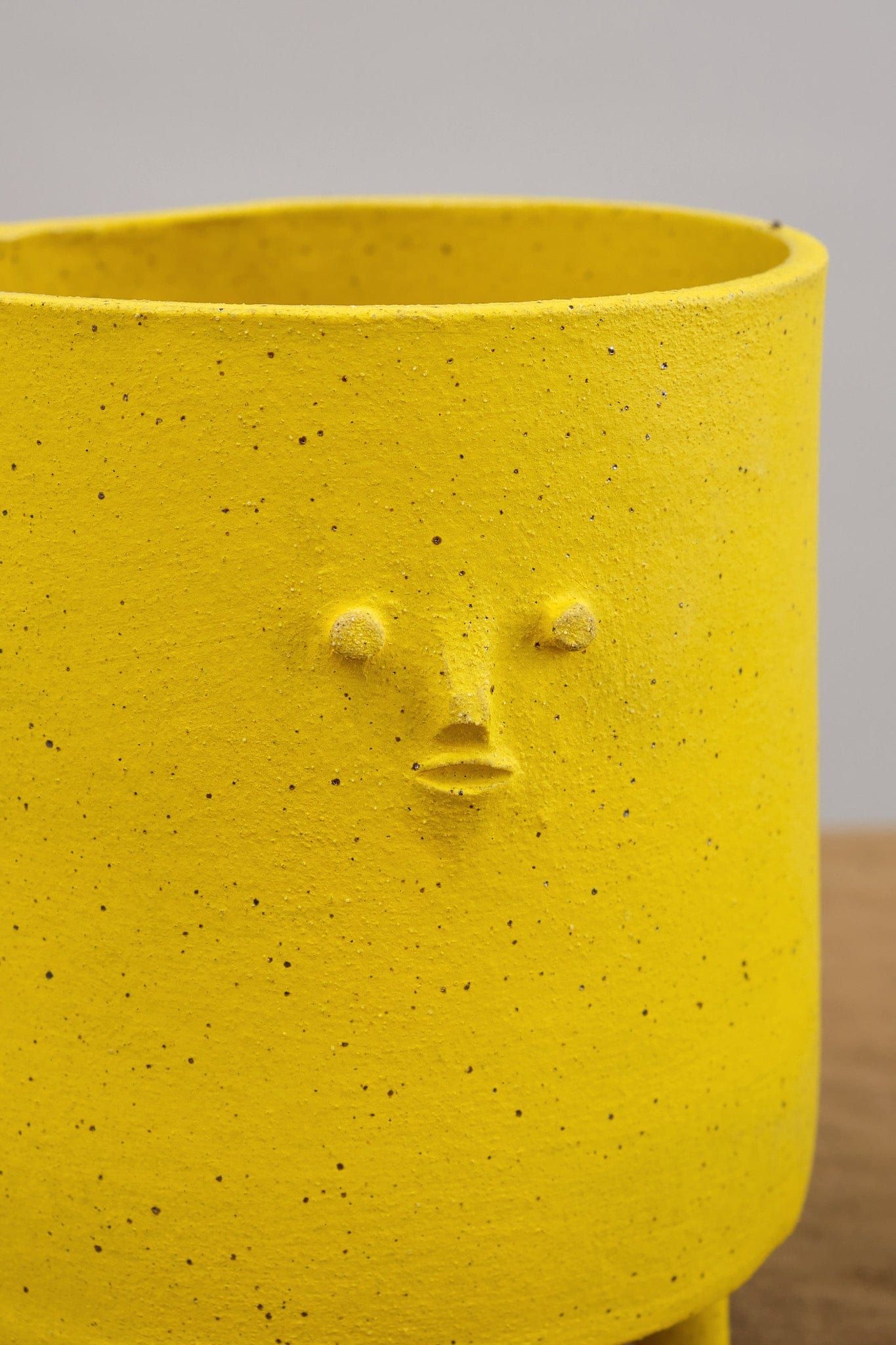 Rami Kim Studio Home Planters Tripod Mini Face Planter in Yellow Intense Yellow