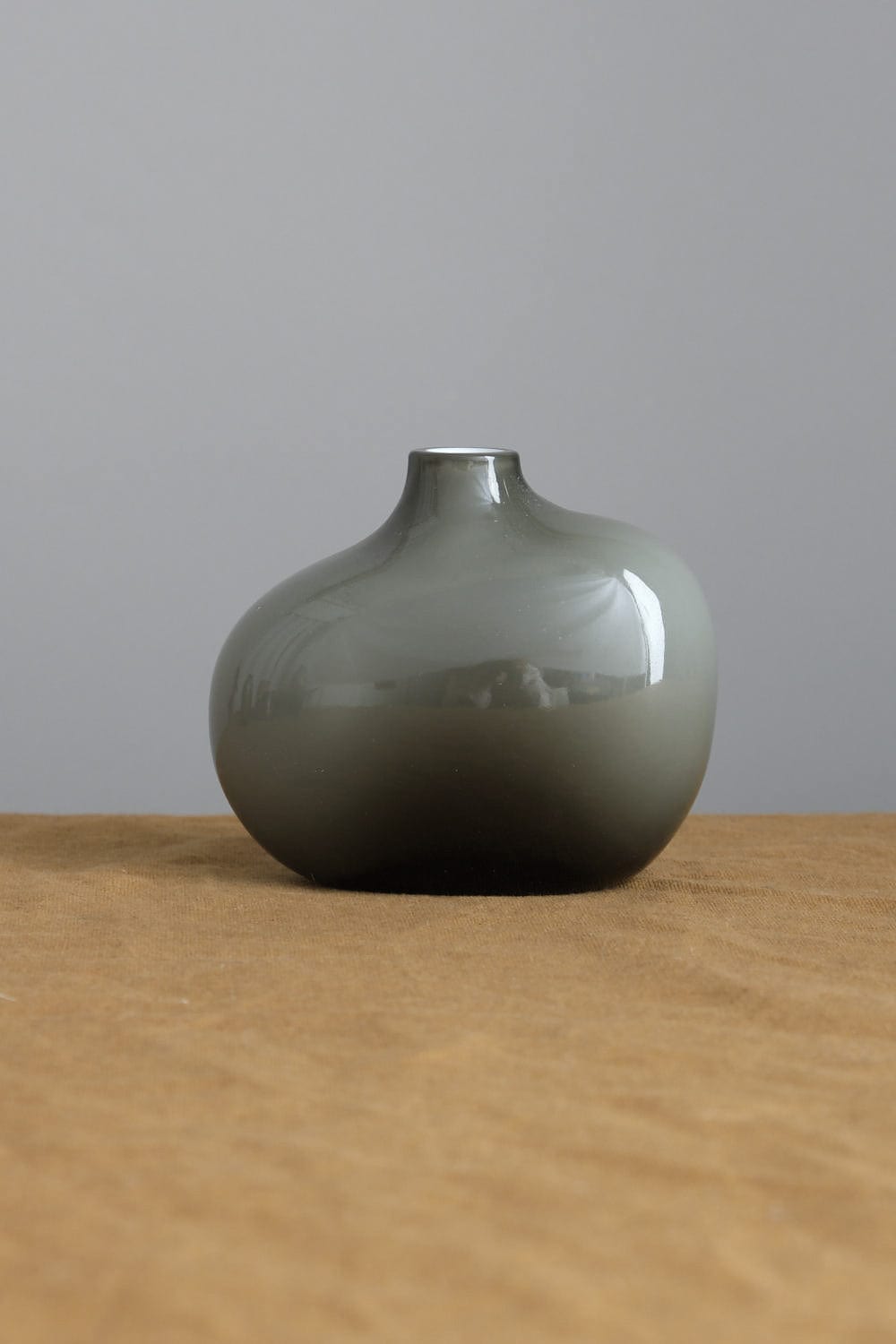 Kinto Home Kitchen Vases Sacco Vase Glass 01 Gray