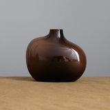 Kinto Home Kitchen Vases Sacco Vase Glass 01 Brown