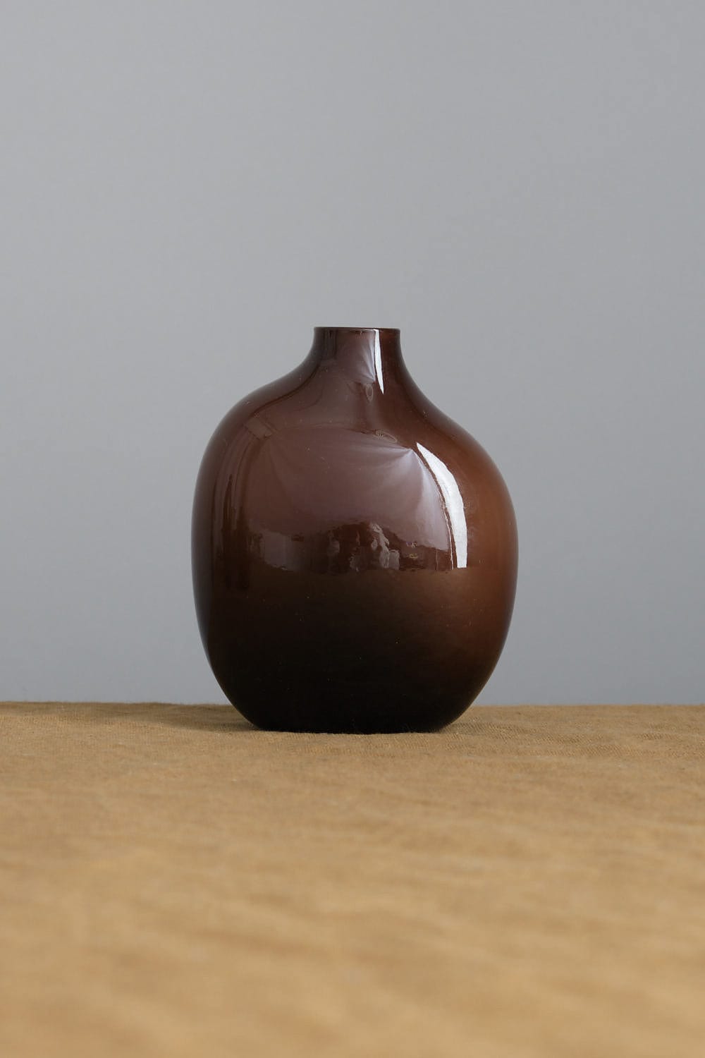 Kinto Home Kitchen Vases Sacco Vase Glass 02 Brown