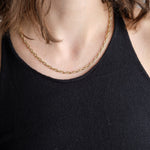 Stephanie Windsor Jewelry Necklaces 100mm Long Oval Link Chain 14K Yellow Gold / 18" Chain