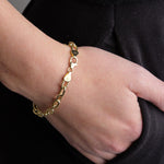 Stephanie Windsor Jewelry Bracelets 150mm Solid Oval Link Chain Bracelet 14K Yellow Gold / 7" Chain