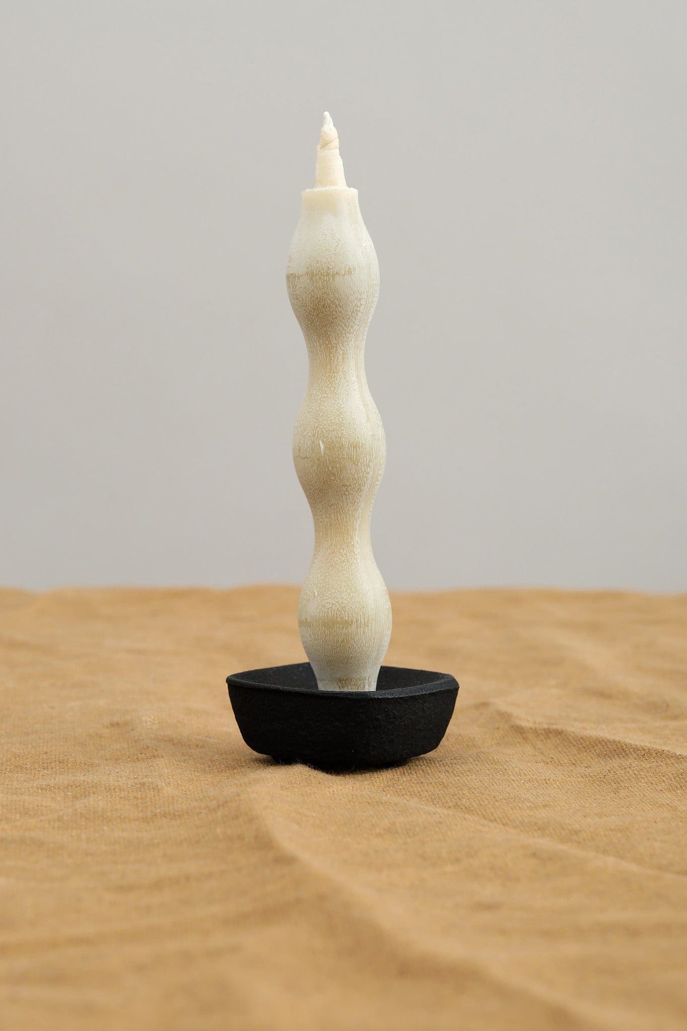 Takazawa Candle Home Candle Holders Medium Koma Candle Stand Cast Iron / 1.5" L X 1.5" W X 1.5" H