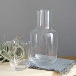 Glass Decanter and Cup Set in Clear