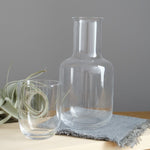 Toyo Sasaki Glass Home Kitchen Glassware Glass Decanter and Cup Set