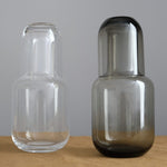 Toyo Sasaki Glass Home Kitchen Glassware Glass Decanter and Cup Set