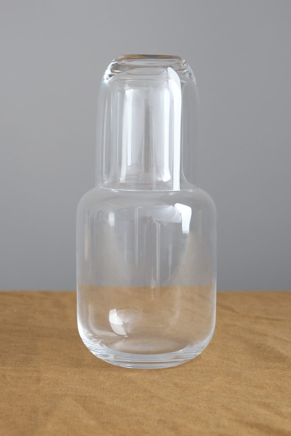Toyo Sasaki Glass Home Kitchen Glassware Glass Decanter and Cup Set Clear