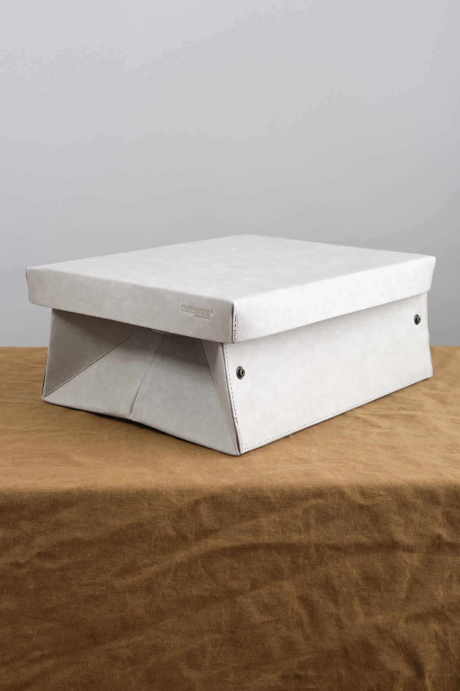 Uashmama Home Baskets Large Plus Easy Storage Box Grey / 11.5" L X 15.5" W X 6" H