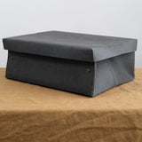 Uashmama Home Baskets Large Plus Easy Storage Box Black / 11.5" L X 15.5" W X 6" H