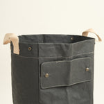 Uashmama Home Baskets Laundry Bag in Black Black / 12" L X 10" W X 23" H