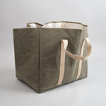 Uashmama Home Baskets Wood Bag Oliva / 22" L x 16" W x 22" H