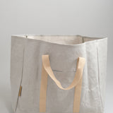 Uashmama Home Baskets Wood Bag Grey / 22" L x 16" W x 22" H