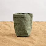 Uashmama Home Bath Organization XSmall Paper Bag Forest / 3" L X 3" W X 6" H