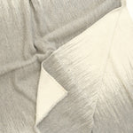 Uniq'uity Home Throws Vasarely Throw in White and Grey White and Grey / 78" L X 58" W