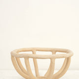 Virginia Sin Home Kitchen Containers Medium Prong Fruit Bowl Sand / 10" D X 4.75" H