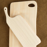 Woodpecker Home Kitchen Cutting Boards Medium Ginkgo Chopping Board with Hole Gingko Wood / 13" W X 7" L X 1" H