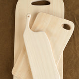 Woodpecker Home Kitchen Cutting Boards Large Ginkgo Chopping Board with Hole Gingko Wood / 18" W X 9" L X 1" H