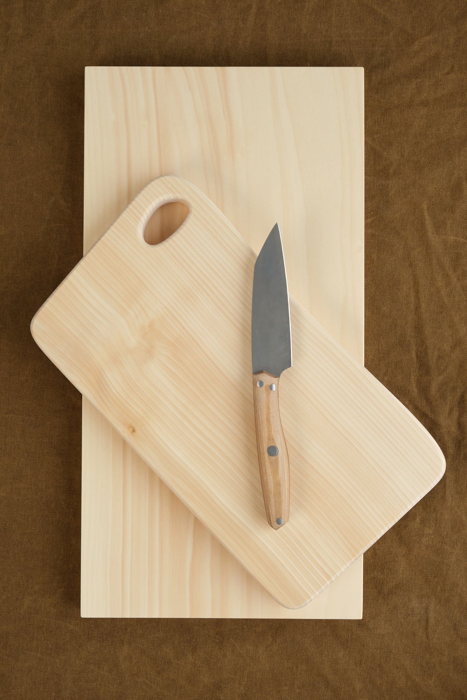 Woodpecker Home Kitchen Cutting Boards Large Rectangle Ginkgo Chopping Board Gingko Wood / 18" W X 9" L X 1" H