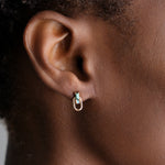 WWAKE Jewelry Earrings Door Knocker Earrings Opal