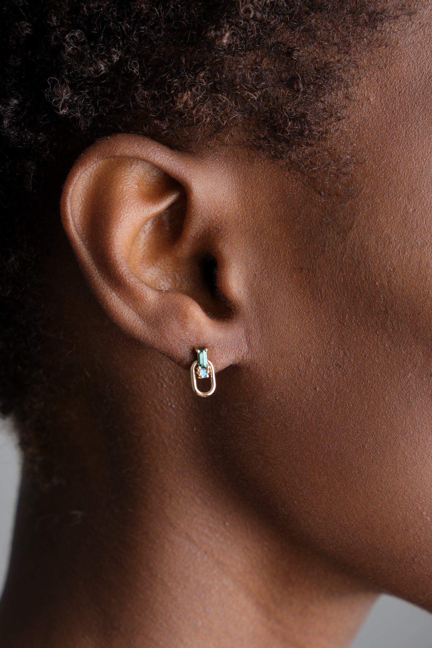 WWAKE Jewelry Earrings Door Knocker Earrings Opal