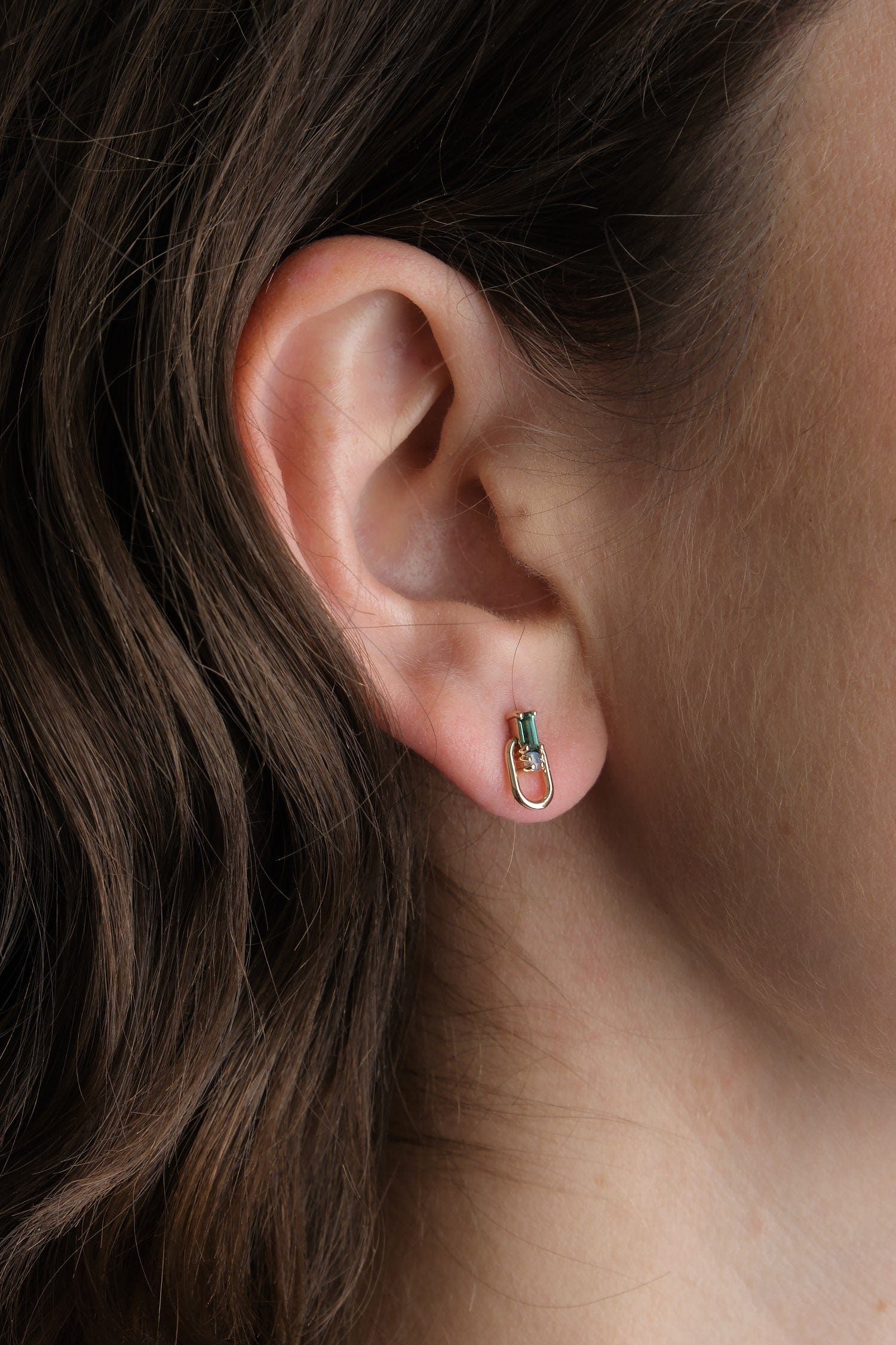 WWAKE Jewelry Earrings Door Knocker Earrings Opal