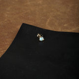 WWAKE Jewelry Earrings Large Opal Stud Earring Opal