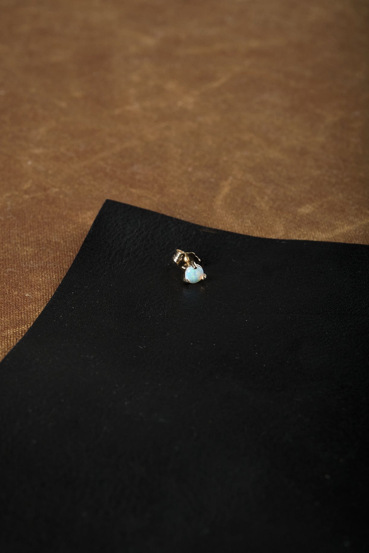 WWAKE Jewelry Earrings Large Opal Stud Earring Opal