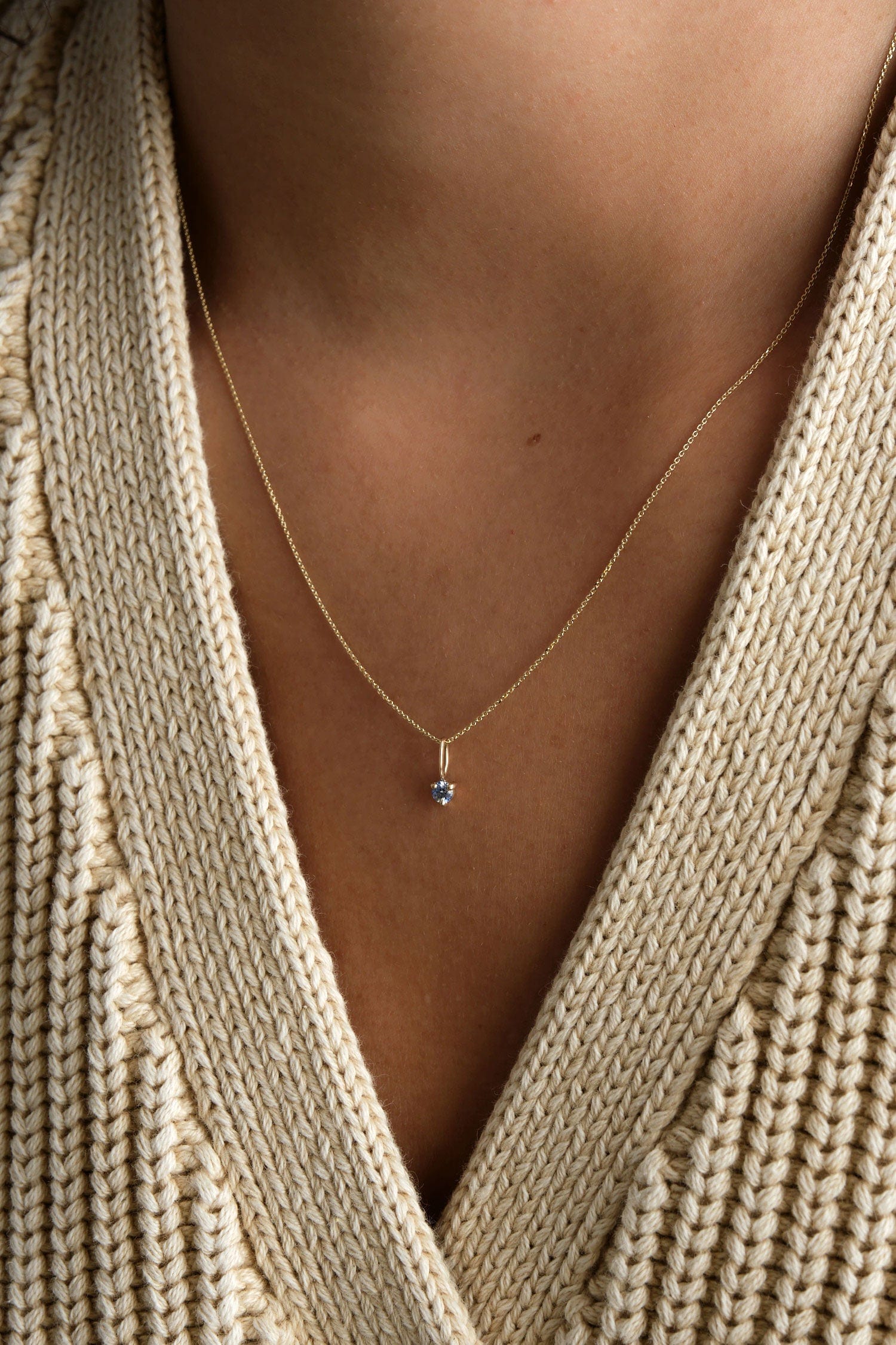 WWAKE Jewelry Necklaces Origin Charms September Sapphire