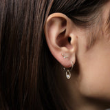 WWAKE Jewelry Earrings Pearl Droplet Hoop Earrings Pearl
