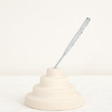 Yield Home Incense Meso Incense Holder Tan / 3.5" D X 2.25" H