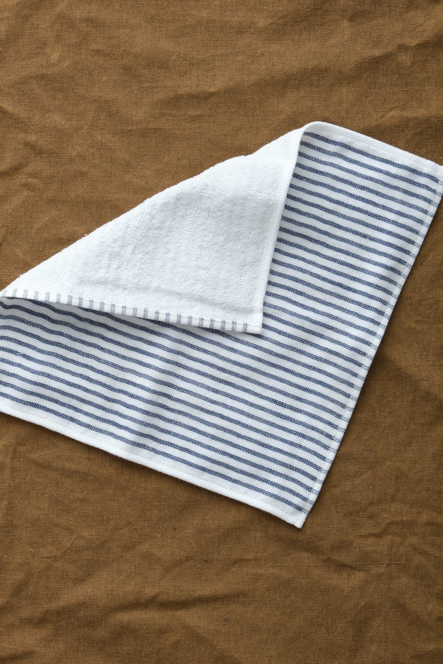 Yoshii Home Bath Textiles Shirt Stripe Washcloth ADB / 10" L X 10" W