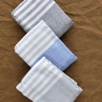 Yoshii Home Bath Towels Square Towel in Blue Blue / 19.5" L X 19.5" W
