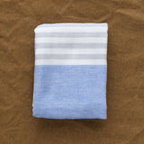 Yoshii Home Bath Towels Square Towel in Blue Blue / 19.5" L X 19.5" W