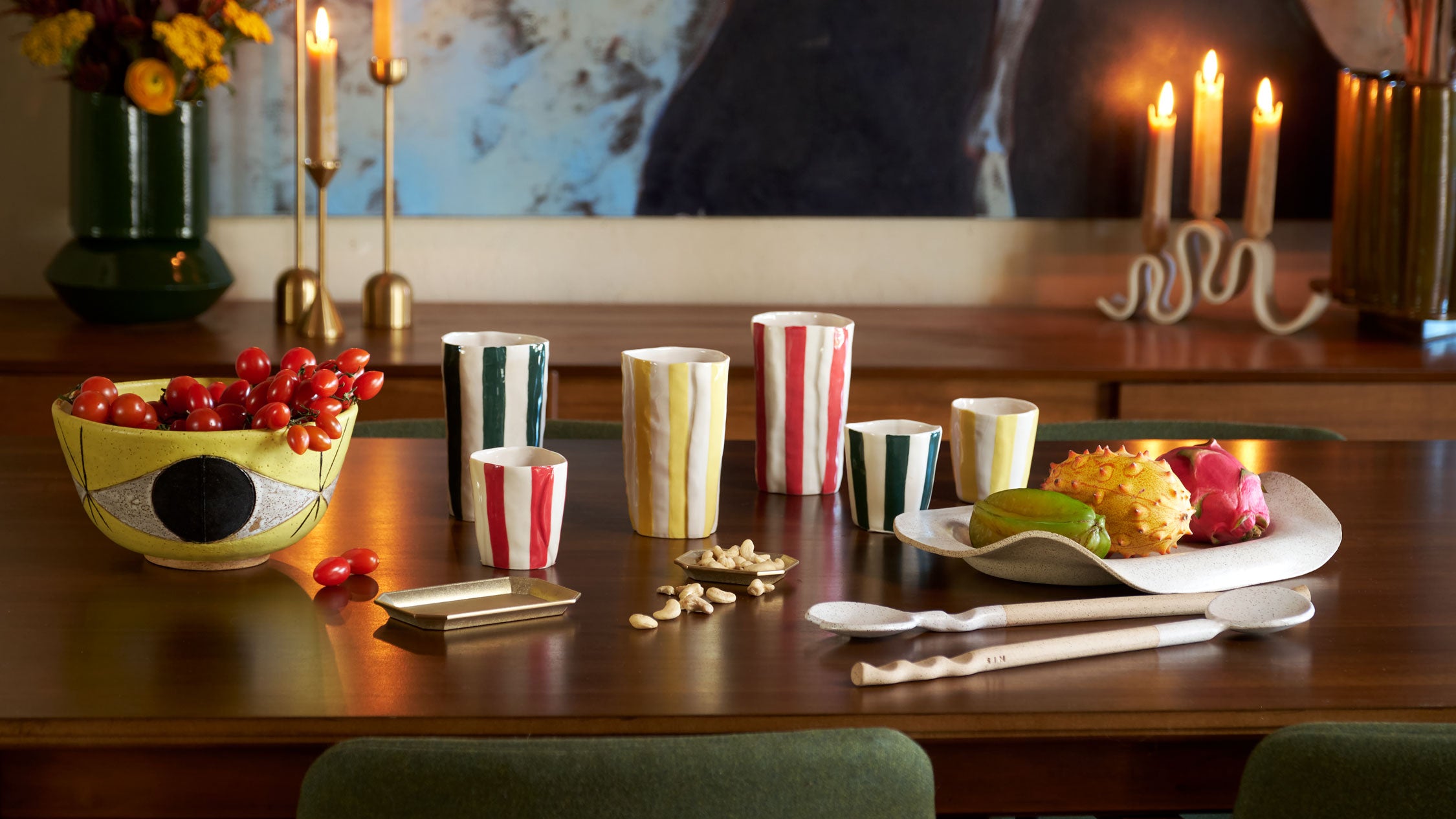 Colorful Thanksgiving Table Setting