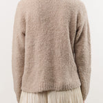 Private 0204 Apparel Womens Sweaters 255 Cashmere Alpaca Sweater in Safari