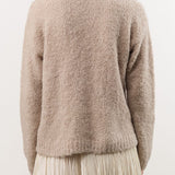 Private 0204 Apparel Womens Sweaters 255 Cashmere Alpaca Sweater in Safari