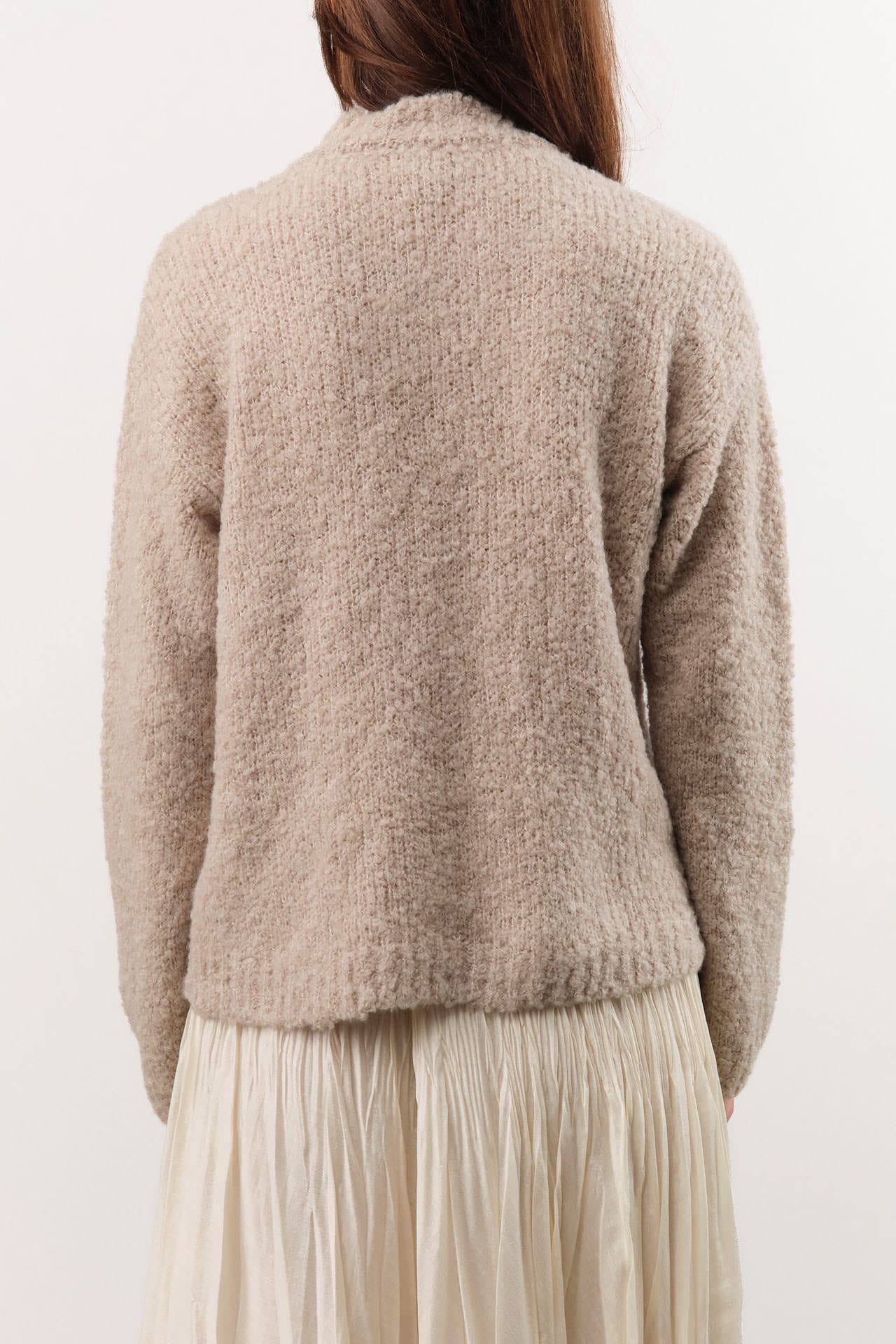 Private 0204 Apparel Womens Sweaters 255 Cashmere Alpaca Sweater in Safari