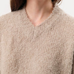 Private 0204 Apparel Womens Sweaters 255 Cashmere Alpaca Sweater in Safari