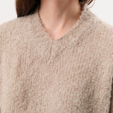 Private 0204 Apparel Womens Sweaters 255 Cashmere Alpaca Sweater in Safari