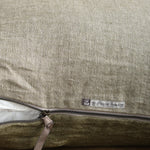 Maison de Vacances Washed Linen Cushion with zipper closure 